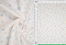 1 Yard Small Flower Ditsy Pointelle Knit Fabric, Cotton Style Stretch 61/63 Inches Wide