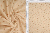 1 Yard Small Flower Ditsy Pointelle Knit Fabric, Cotton Style Stretch 61/63 Inches Wide