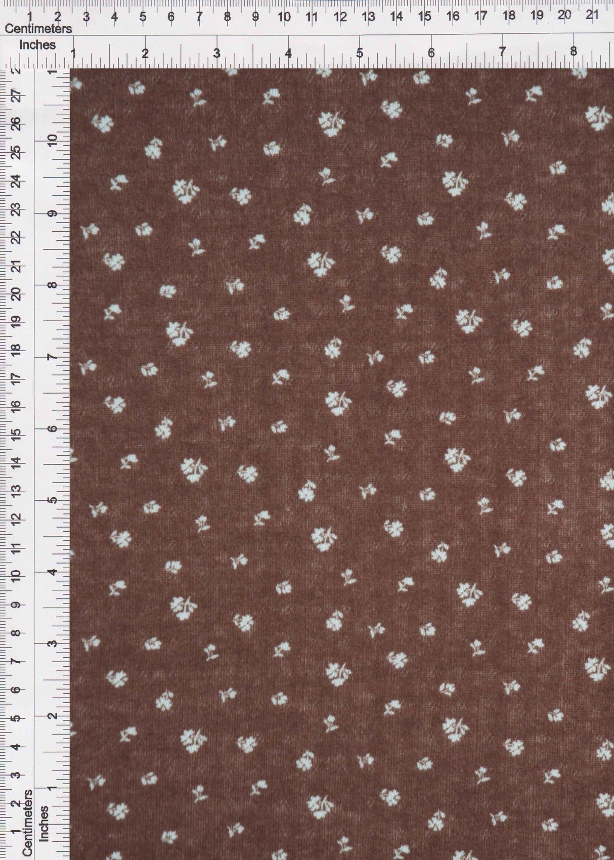 Pointelle Knit Ditsy Print Fabric