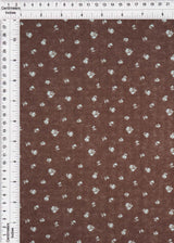 Pointelle Knit Ditsy Print Fabric
