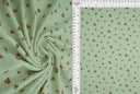Pointelle Knit Ditsy Print Fabric