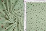 Pointelle Knit Ditsy Print Fabric