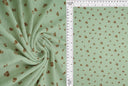 1 Yard Cotton-Style Ditsy Pointelle Print Knit Fabric, 61/63'' Wide Polyester Spandex Blend