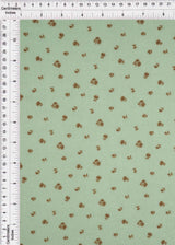 Pointelle Knit Ditsy Print Fabric