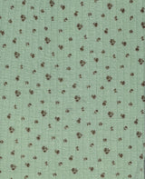 Pointelle Knit Ditsy Print Fabric