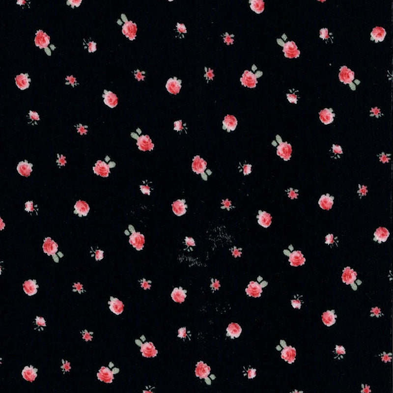 1 Yard Soft Cotton Style Small Flower Ditsy Pointelle Knit Fabric 61/63 Inches Wide