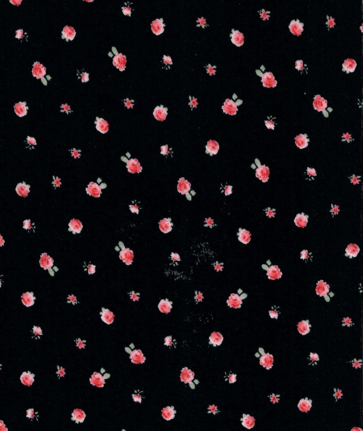Pointelle Knit Ditsy Print Fabric