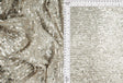 Embroidered Sequin Textured Knit Silver