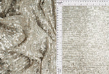 Embroidered Sequin Textured Knit Silver