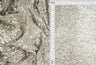 Embroidered Sequin Textured Knit Silver