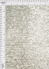 Embroidered Sequin Textured Knit Silver
