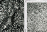 Sequin Embroidered Mesh Knit Fabric Silver