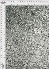 Sequin Embroidered Mesh Knit Fabric Silver