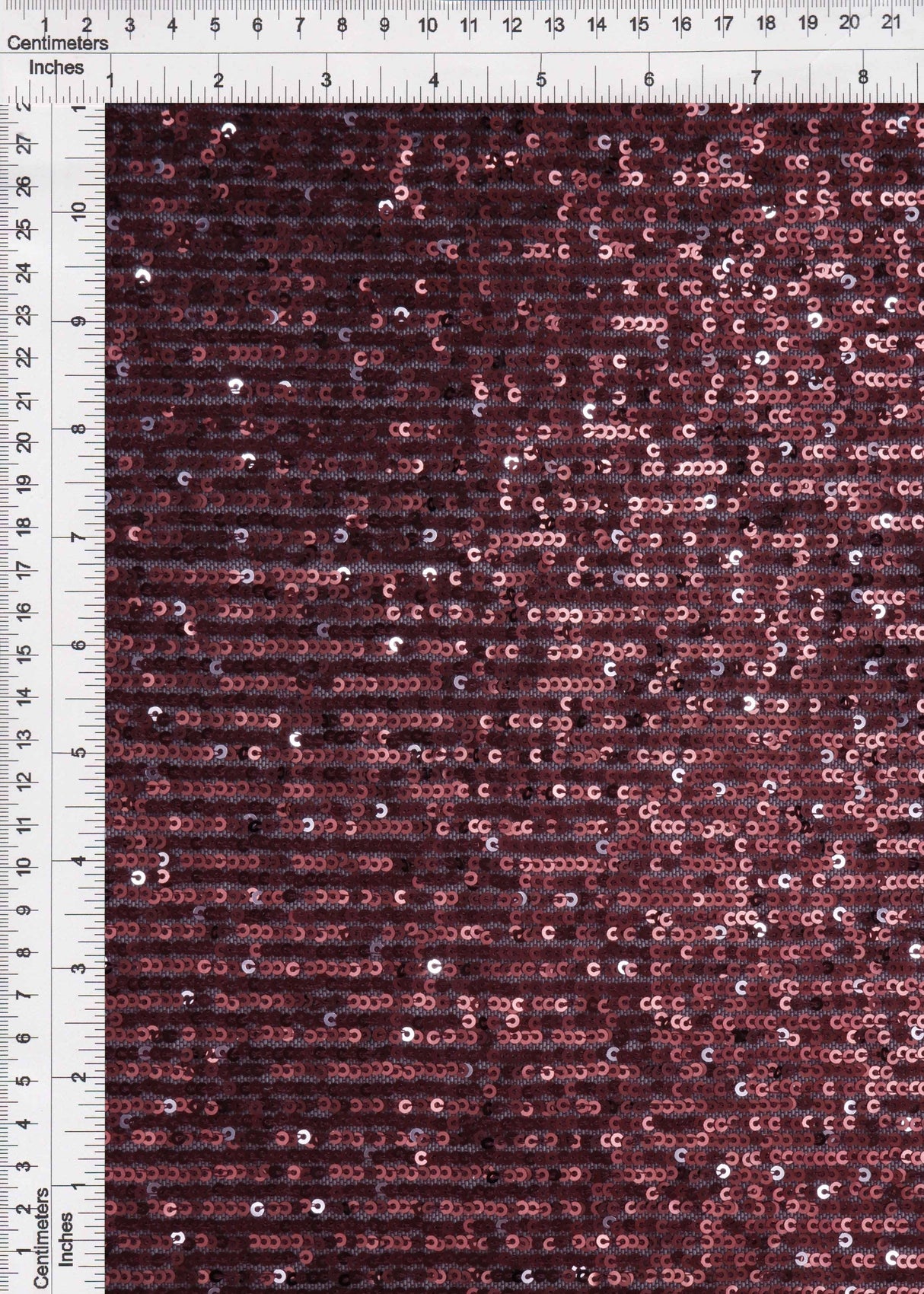Sequin Embroidered Knit Wine Fabric