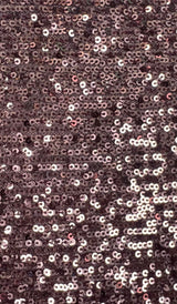 Sequin Embroidered Knit Wine Fabric