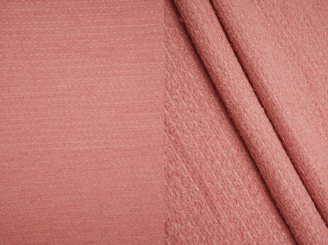 Boucle Knit Wool Blend Lurex Fabric