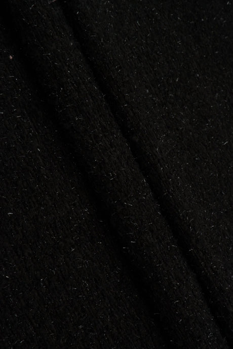 Boucle Knit Wool Blend Lurex Fabric