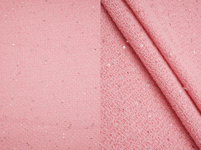 Sequin Lurex Boucle Knit Fabric