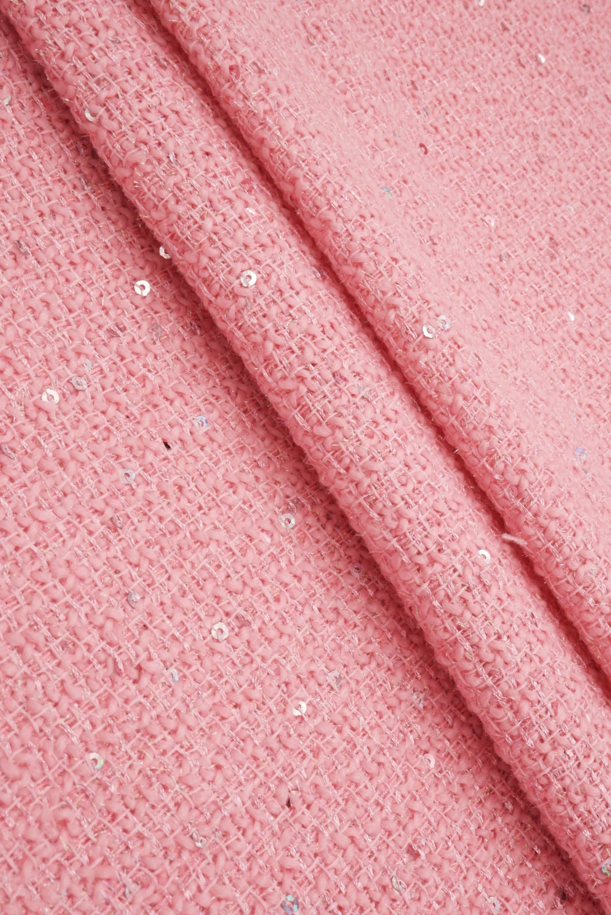 Sequin Lurex Boucle Knit Fabric