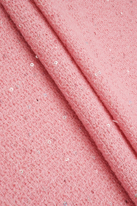 Sequin Lurex Boucle Knit Fabric