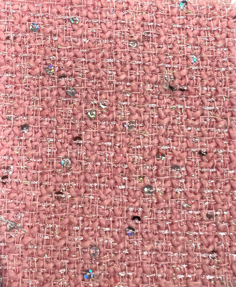 Sequin Lurex Boucle Knit Fabric