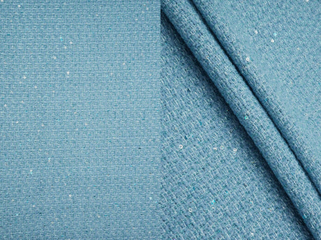 Sequin Lurex Boucle Knit Fabric