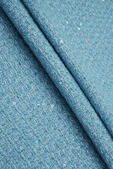 Sequin Lurex Boucle Knit Fabric