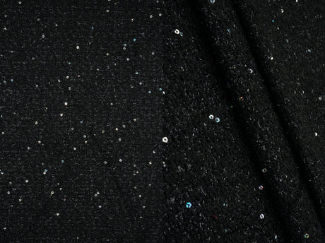 Sequin Lurex Boucle Knit Fabric