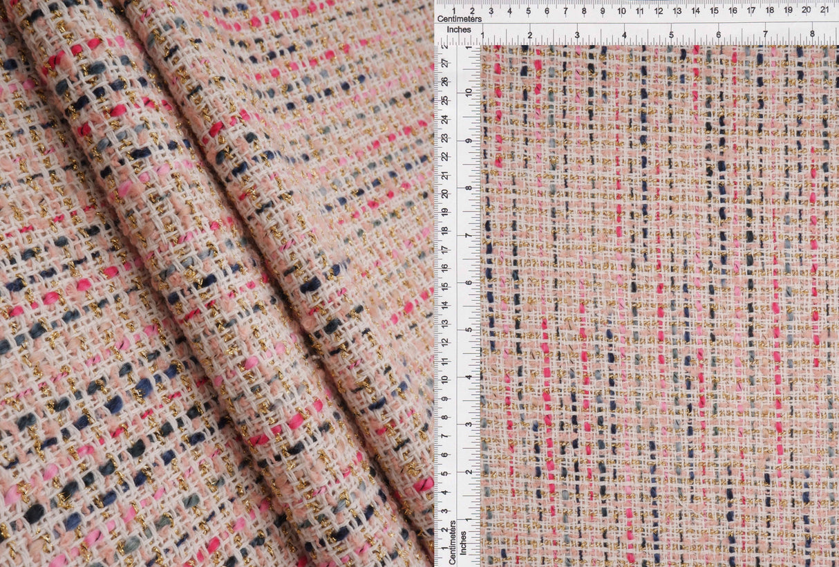 Boucle Knit Fabric with Lurex