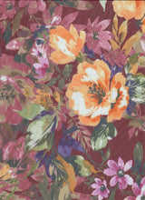 Floral Printed Mesh Fabric