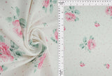 1 Yard Floral Geo Digital Print Poly Cey Fabric, 58/59? Wide 100% Polyester