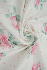 Floral Heart Digital Print Airflow Woven
