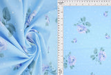 1 Yard Floral Geo Digital Print Poly Cey Fabric, 58/59? Wide 100% Polyester