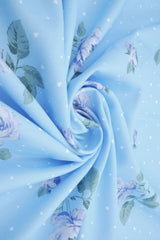 1 Yard Floral Geo Digital Print Poly Cey Fabric, 58/59? Wide 100% Polyester