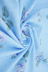 Floral Heart Digital Print Airflow Woven