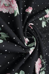 Floral Heart Digital Print Airflow Woven