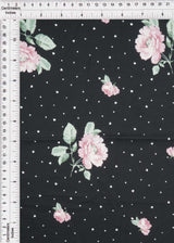 Floral Heart Digital Print Airflow Woven