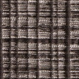Brown Textured Grid Blended Linen Woven