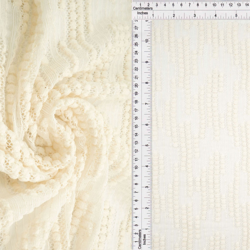 Bubble Lace Fabric Solid Black