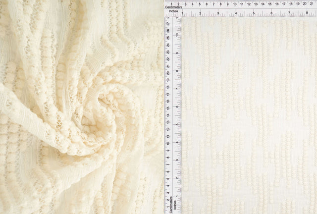 Bubble Lace Fabric Solid Black
