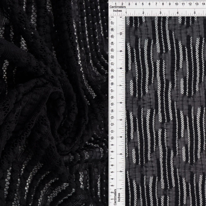Bubble Lace Fabric 1 Yard Soft Durable Stretch 50" Wide for Apparel and Crafts