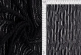 Bubble Lace Fabric Solid Black