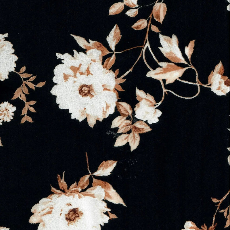 1 Yard Floral Airflow Cey Print Fabric, 58/59'' Wide 100% Polyester