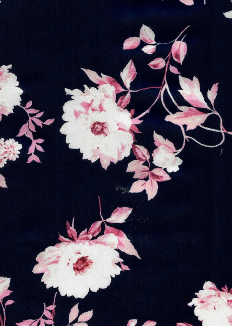 1 Yard Floral Airflow Cey Print Fabric, 58/59? Wide 100% Polyester