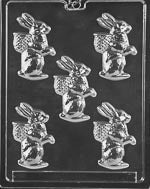 Bunny With Egg Basket Chocolate Mold - LPE076