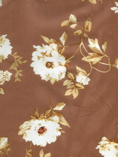 1 Yard Floral Airflow Cey Print Fabric, 58/59? Wide 100% Polyester