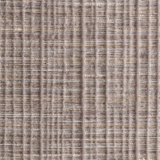 Light Gray Textured Grid Blended Linen Woven