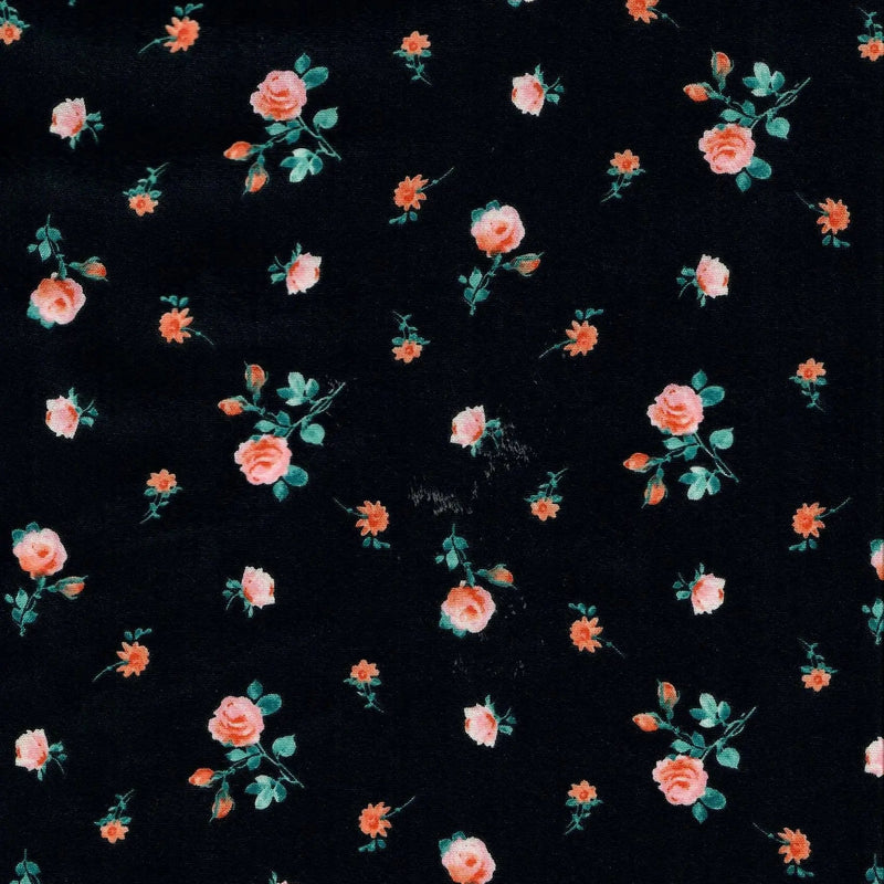 Ditsy Floral Cey Woven Fabric 100% Polyester, 58/59" Wide for Apparel & Decor