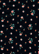 Tela tejida floral pequeña Cey 100% poliéster, 58/59" de ancho para ropa y decoración  