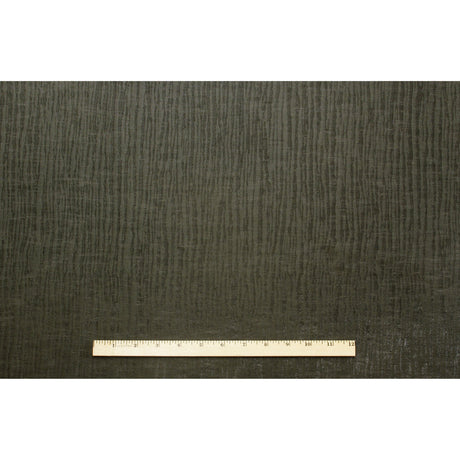 Dark Gray Organic Stripes Polyester-Cotton Woven